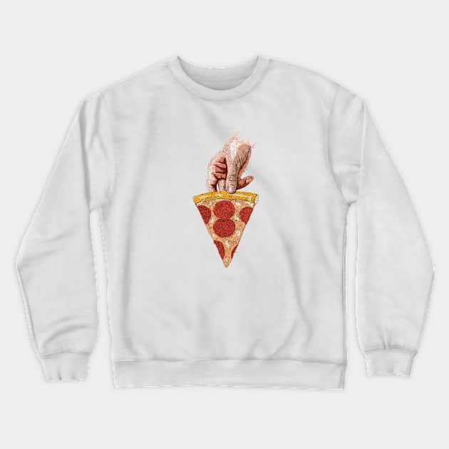 Take a slice of pizza drawing with scribble art Crewneck Sweatshirt by KondeHipe